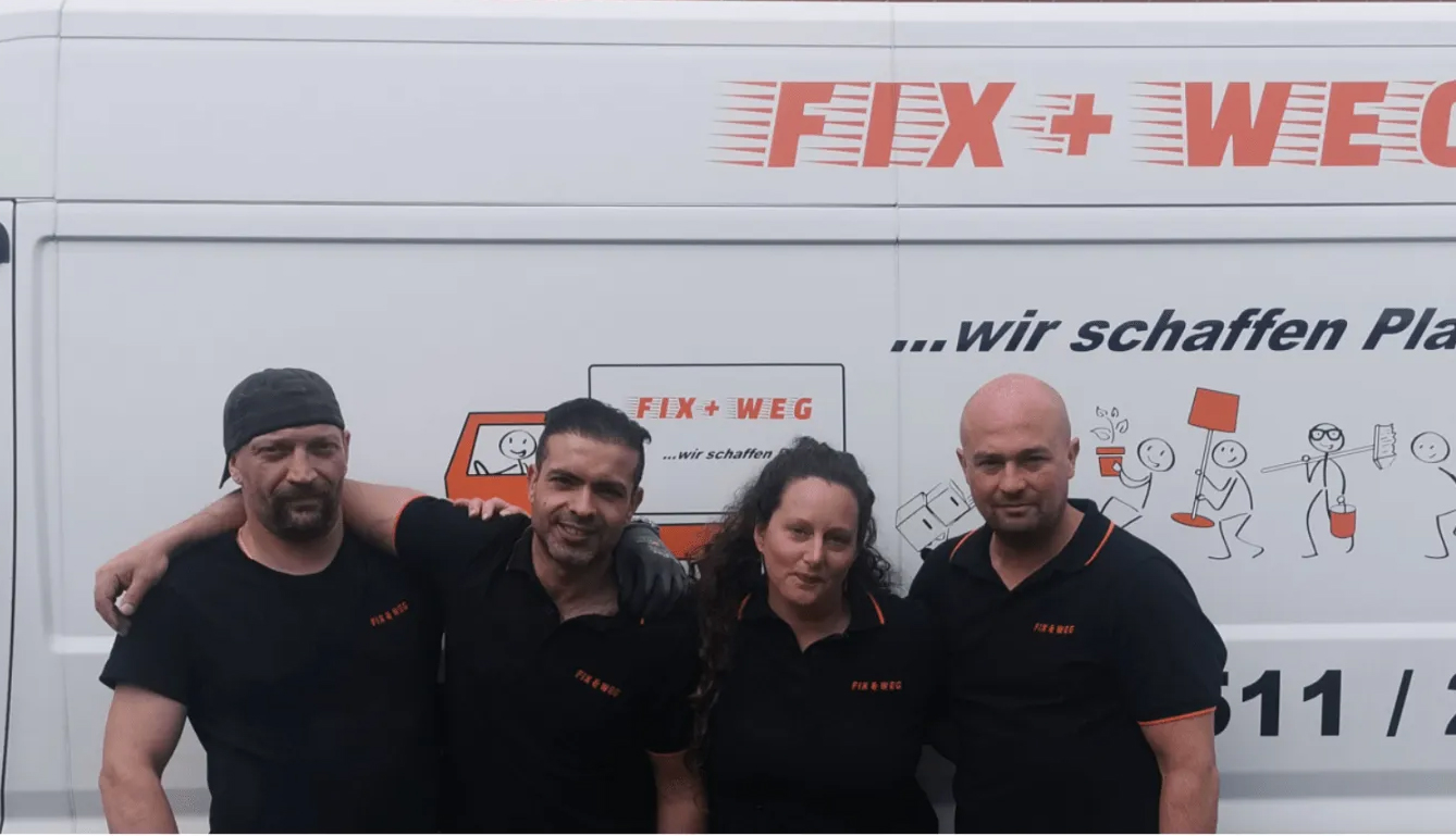 Das motivierte Team von Fix + Weg aus Hannover